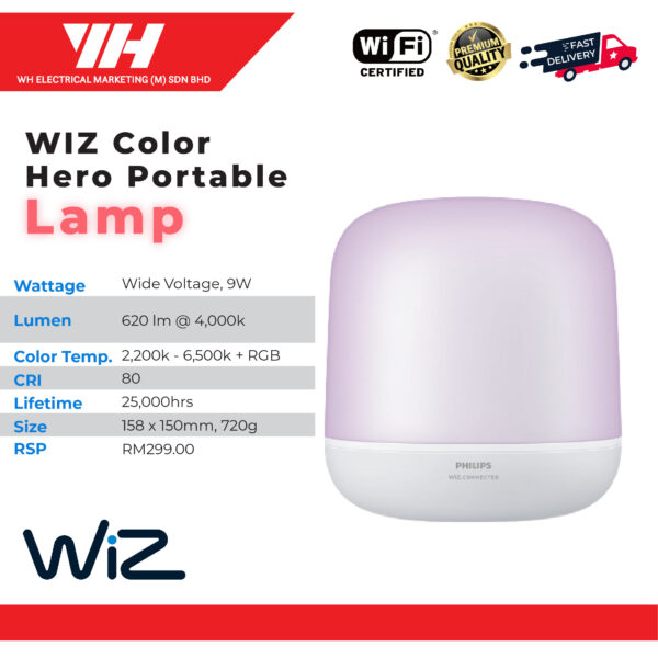 WiZ Color Hero Portable Lamp