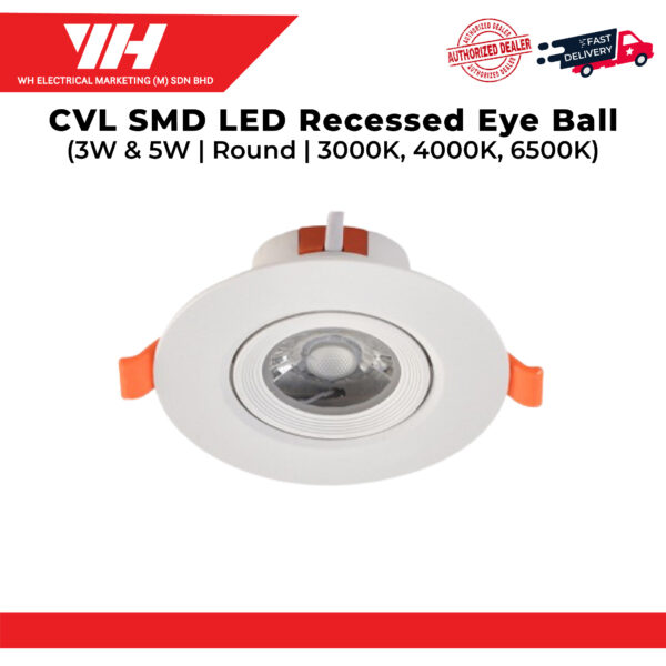 CVL SMD LED Recessed Eye Ball 01