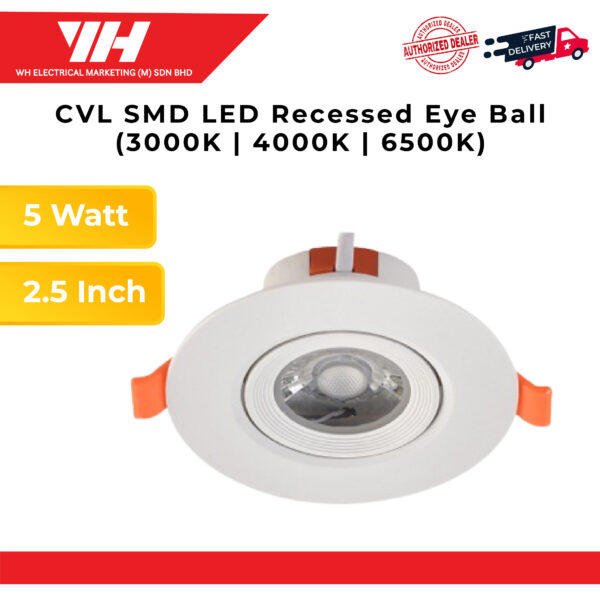 CVL SMD LED Recessed Eye Ball 02