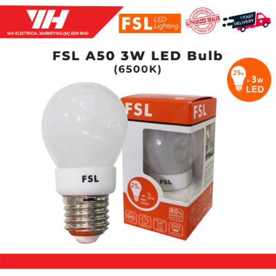 FSL A50 3W LED Bulb