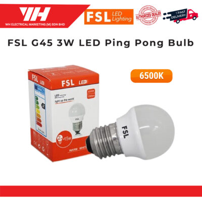 FSL G45 3W LED Ping Pong Bulb 6500K Daylight