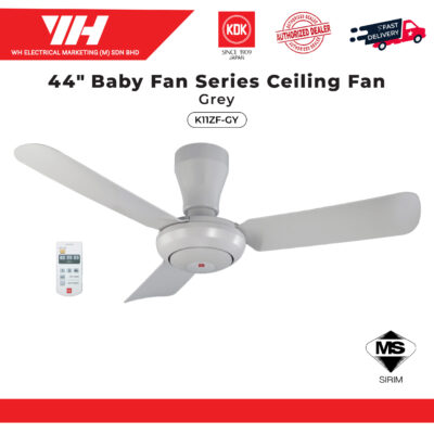 KDK K11ZF-GY Baby Ceiling Fan 44″ (Grey)