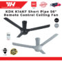 KDK K14KF Remote Control Ceiling Fan Short Pipe 3 Blade 06 scaled