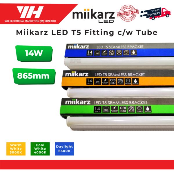 Miikarz LED T5 Fitting cw Tube 03 scaled