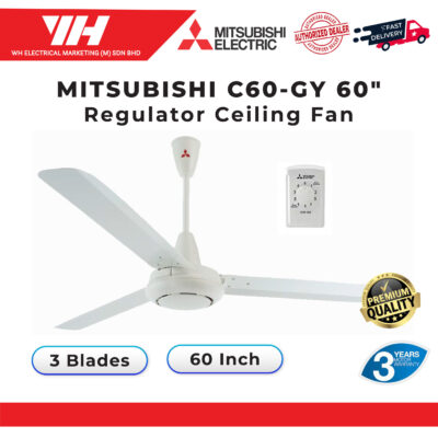 Mitsubishi C60-GY 60″ Ceiling Fan