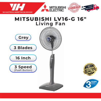 Mitsubishi 16″ Stand Fan Living Fan LV16-G