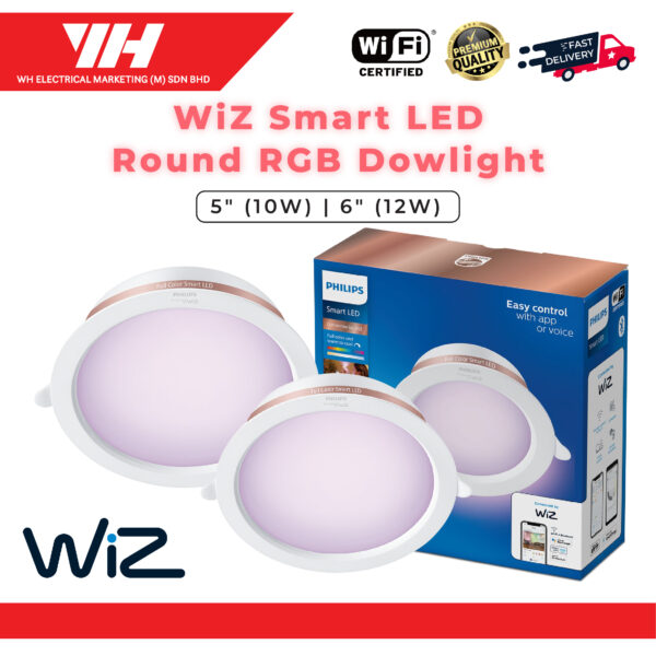 WiZ Smart LED Round RBG Downlight