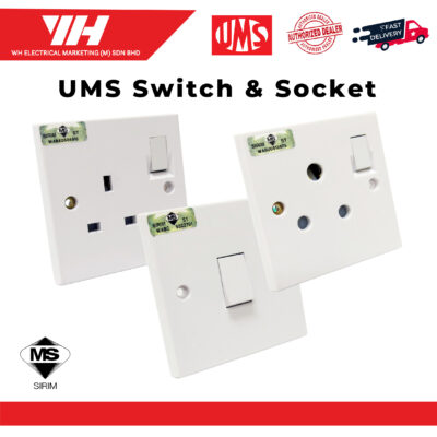 UMS Switches & Sockets (White)
