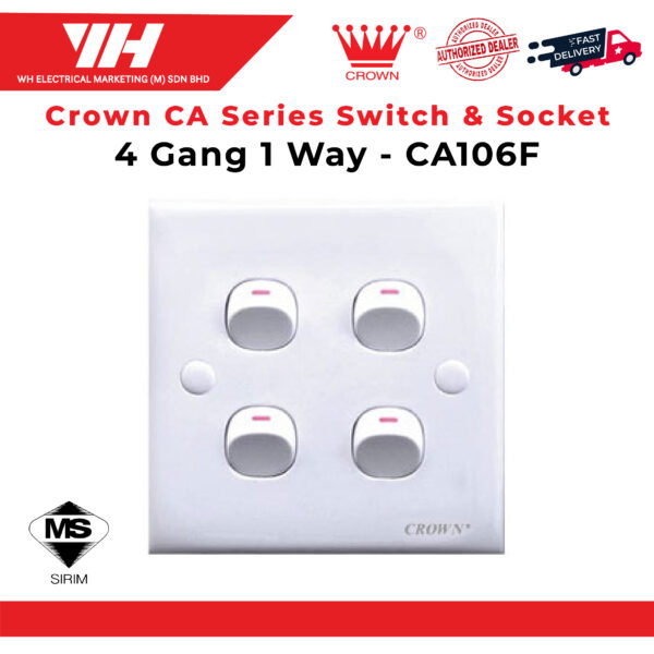 Crown CA Series Switch Socket web 06
