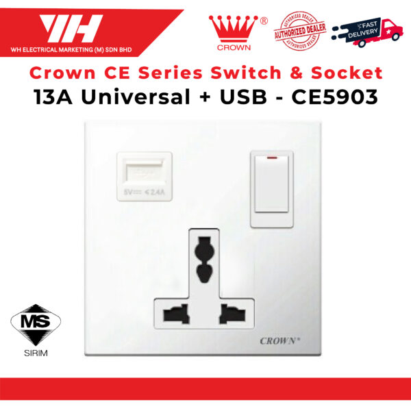 Crown CE Series Switch Socket Web 08