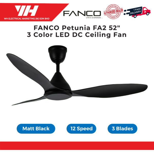 FANCO Petunia FA2 52 LED 3C DC Ceiling Fan 04