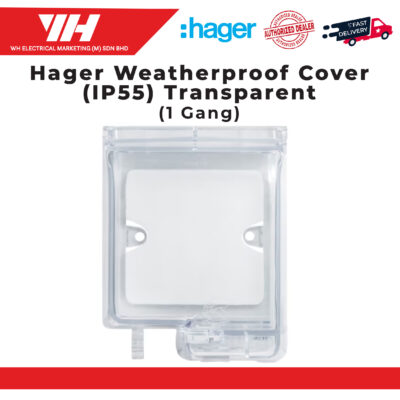 Hager Weatherproof Switch Cover Transparent H-XC9003 (IP55)