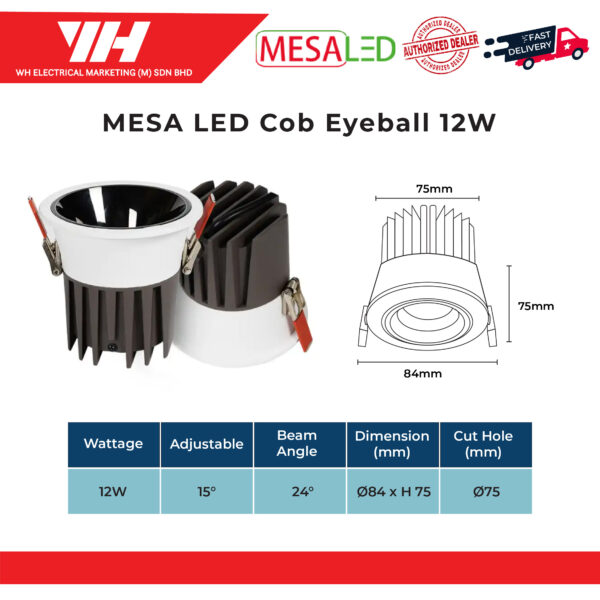 LED Cob Eyeball 12W web 02