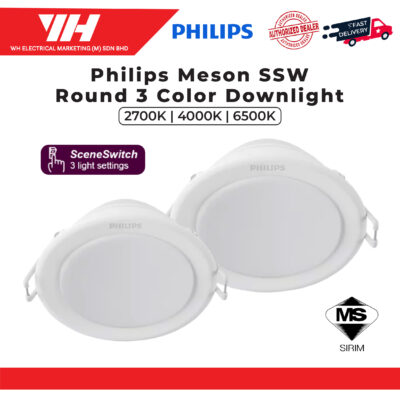 Philips Meson SSW Round 3 Color LED Downlight