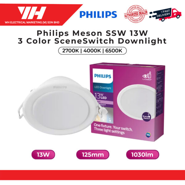 Philips Meson SSW 3 Color Downlight web 03