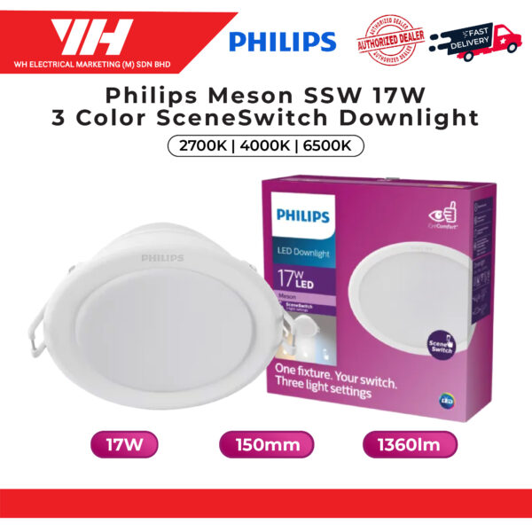 Philips Meson SSW 3 Color Downlight web 04