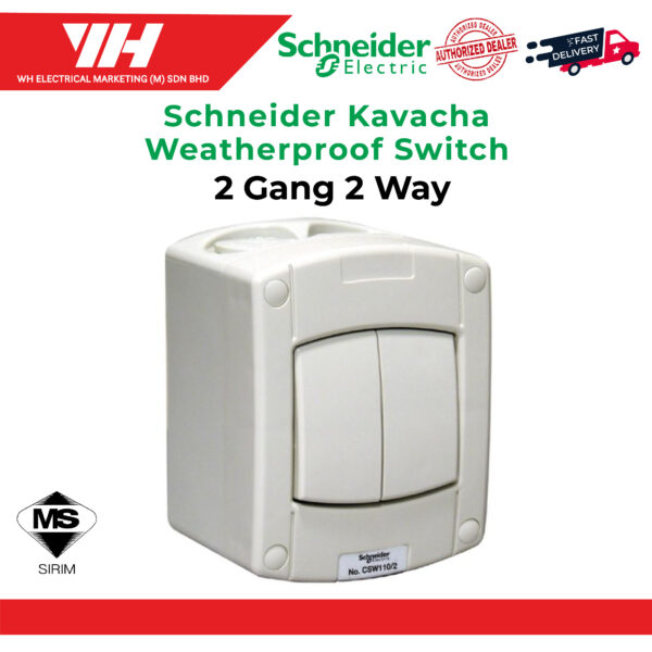 Schneider Kavacha Weatherproof Switch 08