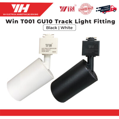 WiN Track Light T001 GU10 Fitting (White/Black)