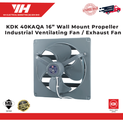 KDK 40KAQA 16″ Wall Mounted Ventilating Fan